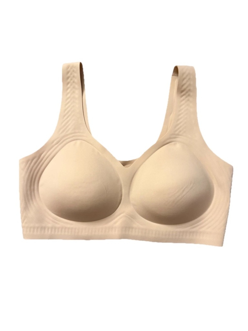 SheCurve She Curve Jelly Bra Large Nude Wireless Seamless Pullover